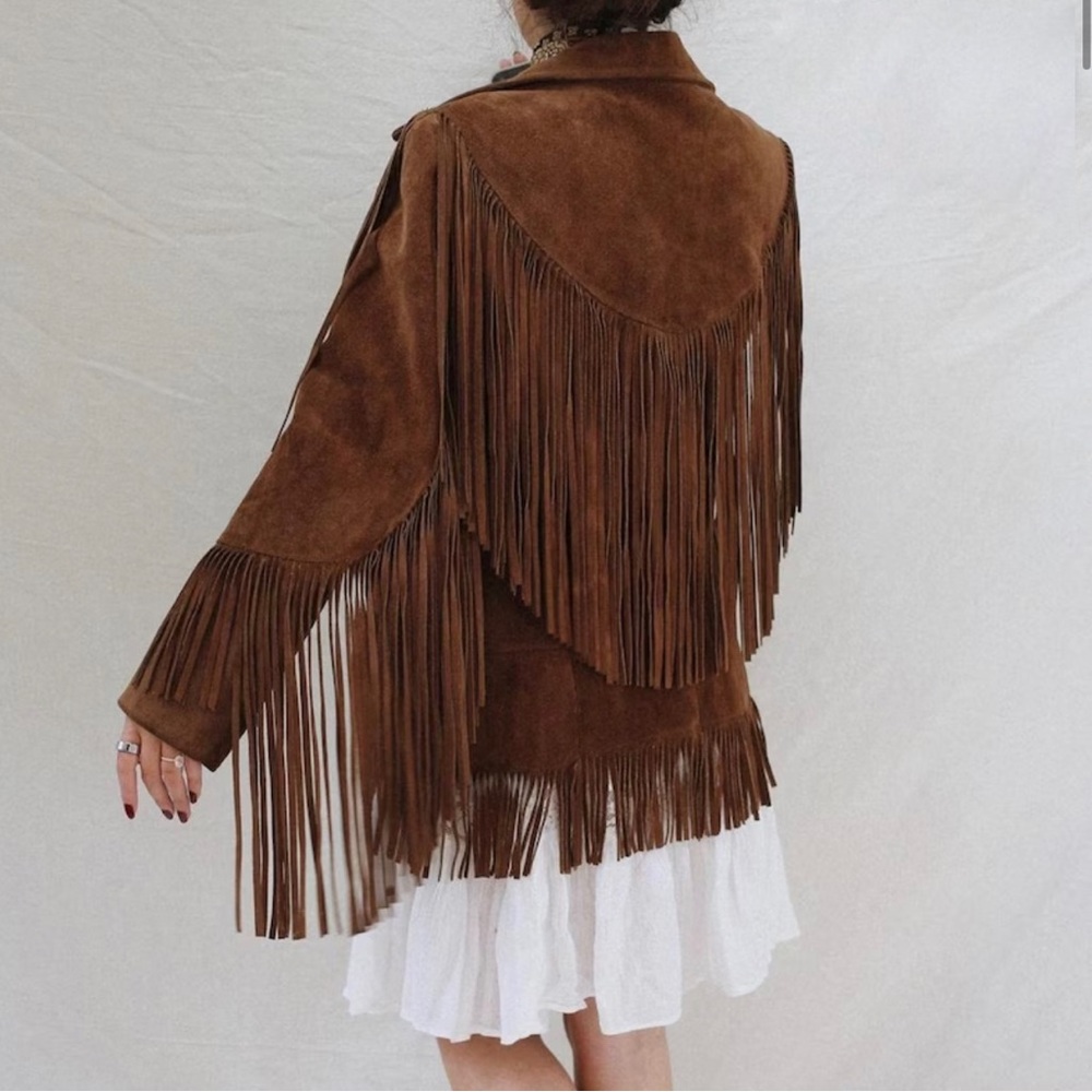 Vintage Suede Fringe Jacket
